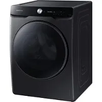Samsung DV16DG8600BVU3, Freistehend, Frontlader, Wärmepumpe, Schwarz, Drehregler, Berührung, Links
