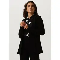 Jansen Amsterdam Damen Blazers Hv242 Blazer With Long Sleeve - Zwart - Größe XS