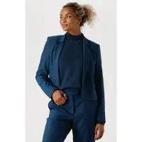 Jansen Amsterdam Damen Blazers Wtq267 Blazer Bowie - Blauw - Größe XXL