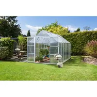 Pergart Vitavia, Gewächshaus "Uranus 11500", aluminium eloxiert, 11,5 m², 6 mm HKP