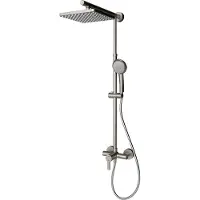 Schulte Duschsäule inkl. Einhebelmischer Classic ExpressPlus edelstahl matt EP9621 90