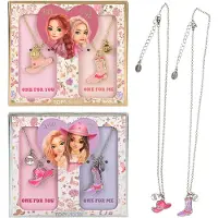 TOPModel - BFF Necklace With Boots and Hat COWGIRL - Pink, Purple