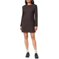 Scotch & Soda Tailored Shift Dress Brown Pinstripe Größe: XL | Minikleider Outlet | Damen | Braun