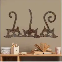 Hobby Hall Wanddekor "Rusty Cats" - (B)60 x (H)33 cm - onesize