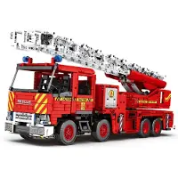 ReoBrix 22005 Feuerwehr Drehleiter Klemmbaustein RC Feuerwehrfahrzeug 3266 Teile ab 14