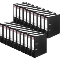 Herlitz Ordner maX.file protect, DIN A4, Rückenbreite 80 mm, 20 Stück, schwarz