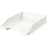 HAN Ablagekorb Klassik, für Format A4/C4, mit Beschriftungsfeld, stapelbar, B 255 x T 348 x H 65 mm, Kunststoff, weiß 10 Stück