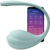 Satisfyer Smooth Petal - App-gesteuertes Vibrations-Ei (blau)