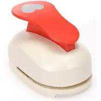 SUNNYSUE Motivlocher "Herz" in Creme/ Rot - onesize
