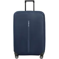 Samsonite TA Revolution - Faltbare Schutzhülle für Koffer Größe L, Kofferhülle passend für 75–79 cm, Reisekoffer Schutz, mit reflektierendem Detail, Blau (Midnight Blue)