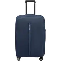 Samsonite TA Revolution - Faltbare Schutzhülle für Koffer Größe M, Kofferhülle passend für 66–69 cm, Reisekoffer Schutz, mit reflektierendem Detail, Blau (Midnight Blue)