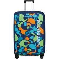 Samsonite TA Revolution - Faltbare Schutzhülle für Koffer Größe L, Kofferhülle passend für 75–79 cm, Reisekoffer Schutz, mit reflektierendem Detail, Mehrfarbig (Colorwave)
