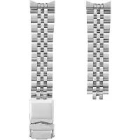 Bobroff Herren Uhrenarmband Edelstahl 21 mm mit Druckverschluss
