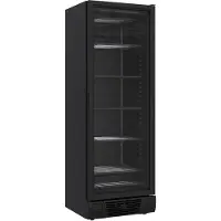 CombiSteel Tiefkühlschrank Mit 1 Glastür Schwarz 382 Liter