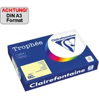 Clairefontaine Gelb A3 Farbiges Papier 80 g/m² (500 Blatt)
