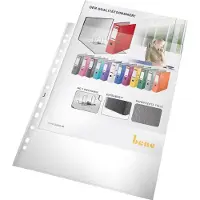 Bene Prospekthülle DIN A4 0,14mm oben links offen Polypropylen transparent 25 St./Pack.