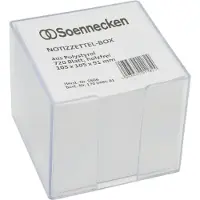 Soennecken Notizzettelbox Masse: 10,5 x 10,5 x 9,1 cm (B x H x T) Verwendung für Papiergrössen: 9,7 x 9,7 x