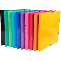 Exacompta Ringbuch Iderama 54829E Gummizug 20 Stück Farbig assortiert A4