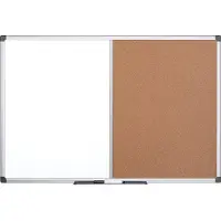BI-Office Kombitafel MAYA, kombinierte Pinn-und Whiteboardtafel, Kork oder Filz, div. Grössen