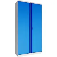 Phoenix SCL1891GBK - Stahlschrank - Schlüsselschloss - Grau / Blau - 91,5 x 37,0 x 183,0 cm