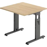 Hjh OFFICE PRO MEGA 8 G - 80 x 80 h?henverstellbar Eiche/Graphit