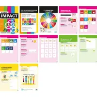 Playroom Flipchartblock IMPACT FLIP, 12 vorgedruckte Blatt für CSR/nachhaltige Entwicklung, B 650 x H 970 mm, Papier, mehrfarbig, 5 Stück