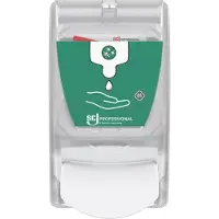 Deb Stoko Spender Handdesinfektion H233xB115xT130ca.mm 1l transparent/weiß SC JOHNSON