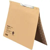 Falken Pendelhefter , Format A4, für bis zu 200 Blatt, Schlitzstanzung, Behördenheftung, Recycling-Karton, elfenbein, 50 Stück