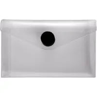 FolderSys 10 Dokumententaschen Visitenkarten-Format transparent glatt 0,20 mm