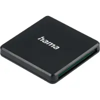 Hama 00124156, CF, MicroSD (TransFlash), MicroSDHC, MicroSDXC, SD, SDHC, SDXC, Schwarz, 5000 Mbit/s, USB 3.2 Gen 1 (3.1 Gen 1) Type-A, 55 mm, 9 mm