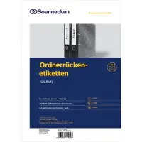Soennecken Ordneretikett 66309 breit/kurz sk weiss 400 St./Pack.