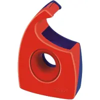 TESA Easy Cut Handabroller, rot/blau, unbestückt, Display nachfüllbarer Handabroller, ergonomisches De...