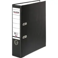 Falken Recycolor Ordner, DIN A4, Rückenbreite 80 mm, 20 Stück, schwarz