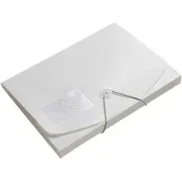 FolderSys Eckspanner JUMBO, A4, B 240 x H 320 mm, 3 Innenklappen & Gummizug-Verschluss, Polypropylen, Stärke 0,42 mm, weiß, 10 Stück