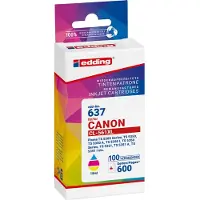 Edding EDD-637, Cyan, Magenta, Gelb, 18 ml, 1 Stück(e), 600 Seiten, Einzelpackung