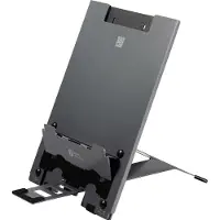 BakkerElkhuizen Laptop Ständer Bakker Elkhuizen Ergo-Q Hybrid Pro, für Laptops & Tablets bis 16”, ergonomisch, B 199 x T 284 x H 13,5 mm, Aluminium, dunkelgrau-matt