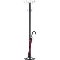 PaperFlow Garderobenständer easyCloth, Stahl, inkl. Schirmständer, Modell C, 10 Haken