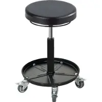 MeyChair Drehhocker ASSISTENT, mit Rollen und Ablage, Sitz PU-Schaum