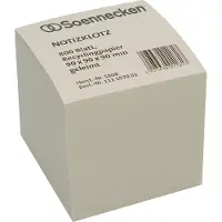 Soennecken Zettelklotz Recycling Masse: 9 x 9 x 9 cm (B x H x T) Grammatur: 80 g/m²