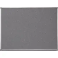 BI-Office Pinnwand MAYA 60,0 x 45,0 cm Textil grau