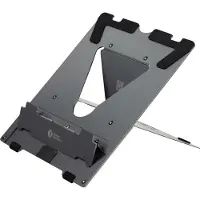 BakkerElkhuizen Laptop Ständer Bakker Elkhuizen Ergo-Q 160, für Laptops & Tablets bis 17”, ergonomisch, B 215 x T 266 x H 7,5 mm, Aluminium, dunkelgrau-matt