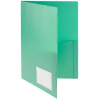 FolderSys Angebotsmappe , A4, 4 Taschen, Visitenkartentasche, Polypropylen, grün, 10 Stück