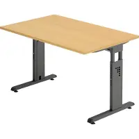 Hjh OFFICE PRO MEGA 12 G - 120 x 80 h?henverstellbar Buche/Graphit