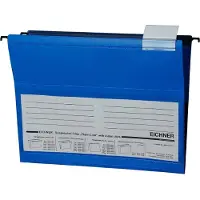 Eichner Hängetaschen, für Formate bis Din A4, PVC, 10 Stück, blau