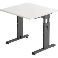 Hjh OFFICE PRO MEGA 8 G - 80 x 80 h?henverstellbar Wei?/Graphit