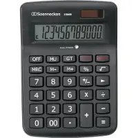 Soennecken Tischrechner CS900 Masse: 144,5 x 205 x 46 mm (B x H x T) Art der Hilfsenergie: Solar-Energie