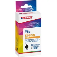 Edding EDD-715, Schwarz, 12 ml, 1 Stück(e), 900 Seiten, Einzelpackung
