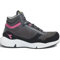 Diadora Damen Sicherheitsschuh Athena MID D0458 S3L nineIron/raspberry, nach EN ISO 20345:2022 S3L FO SR ESD Größe 35