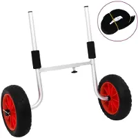 vidaXL Kajak-Trolley 90 kg Aluminium