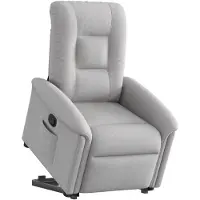 vidaXL Relaxsessel mit Aufstehhilfe Wolkengrau Stoff